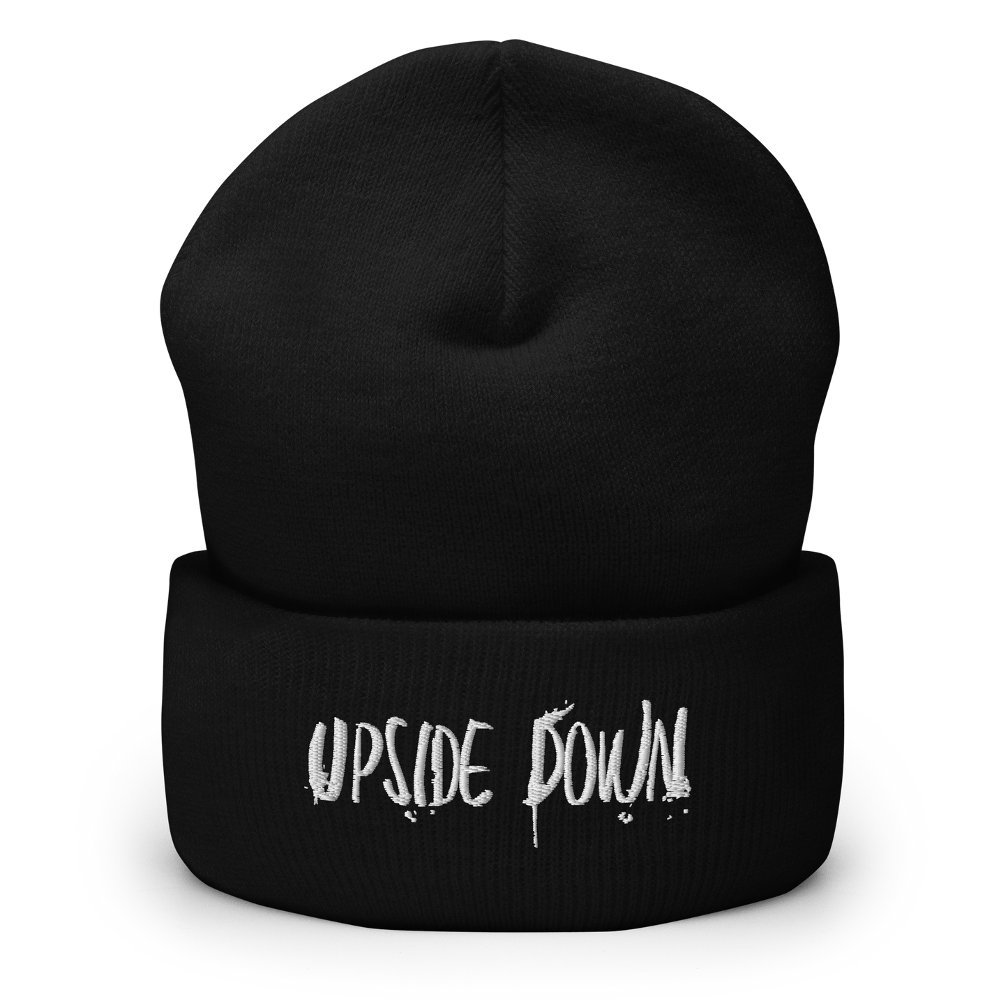 UPSIDE DOWN BEANIE BLACK