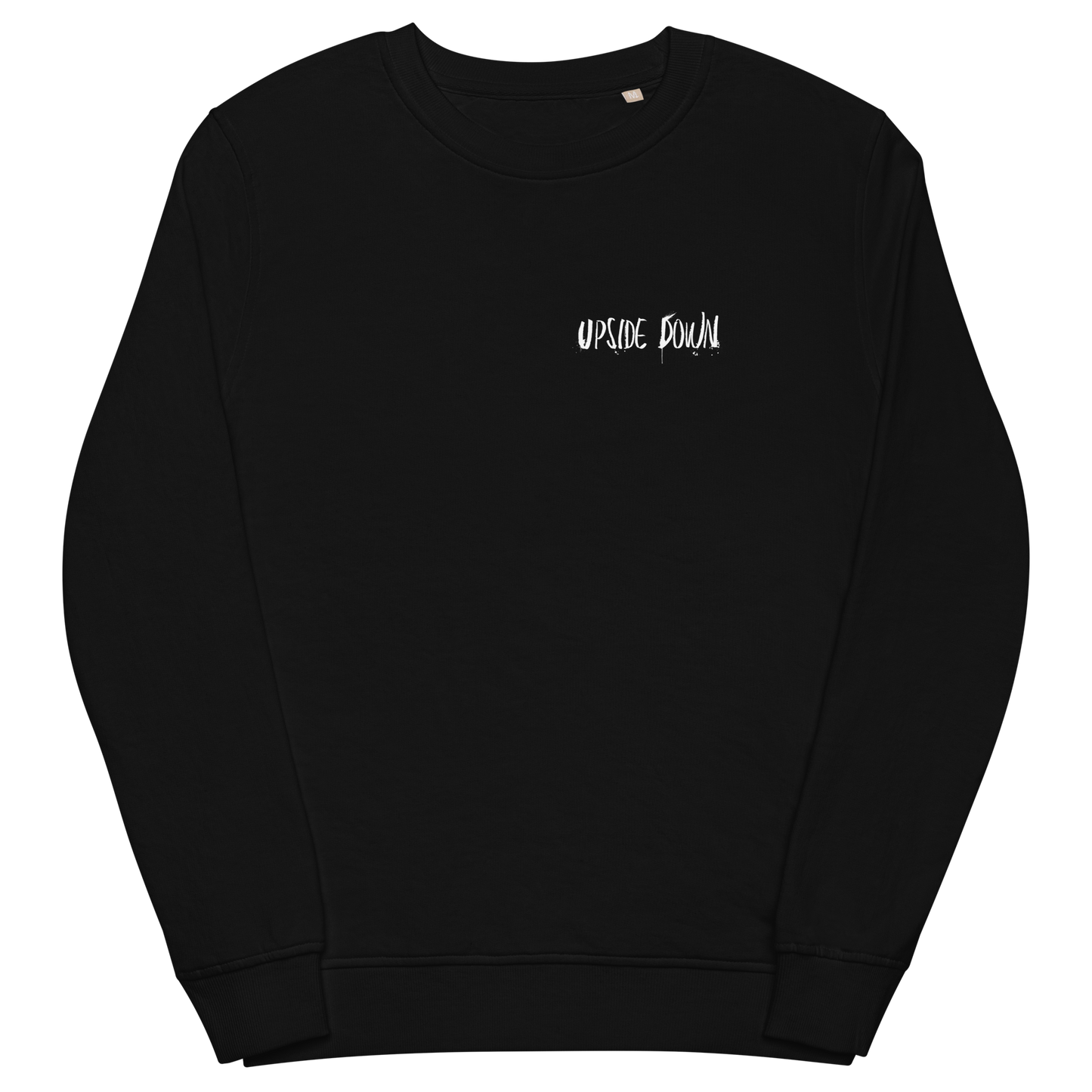 UNISEX UPSIDE DOWN SWEATSHIRT BLACK