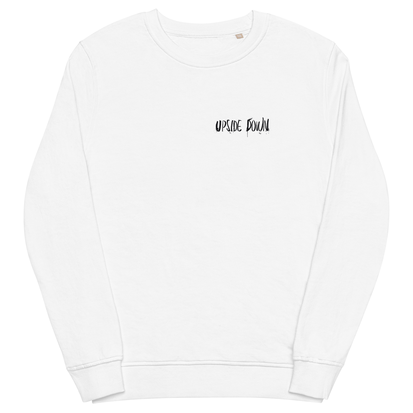 UNISEX UPSIDE DOWN SWEATSHIRT WHITE