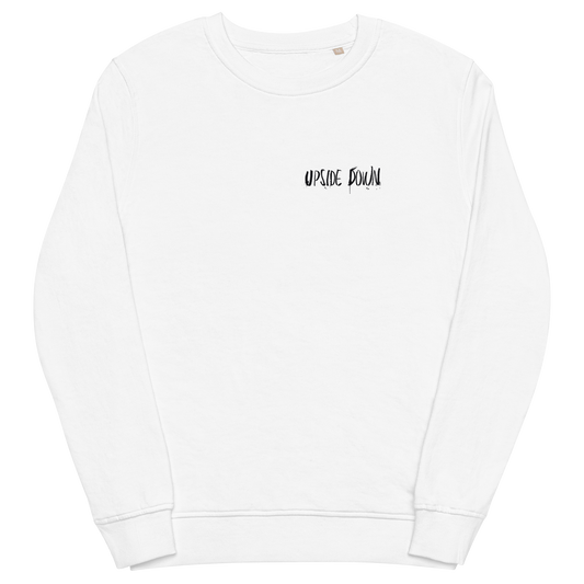 UNISEX UPSIDE DOWN SWEATSHIRT WHITE