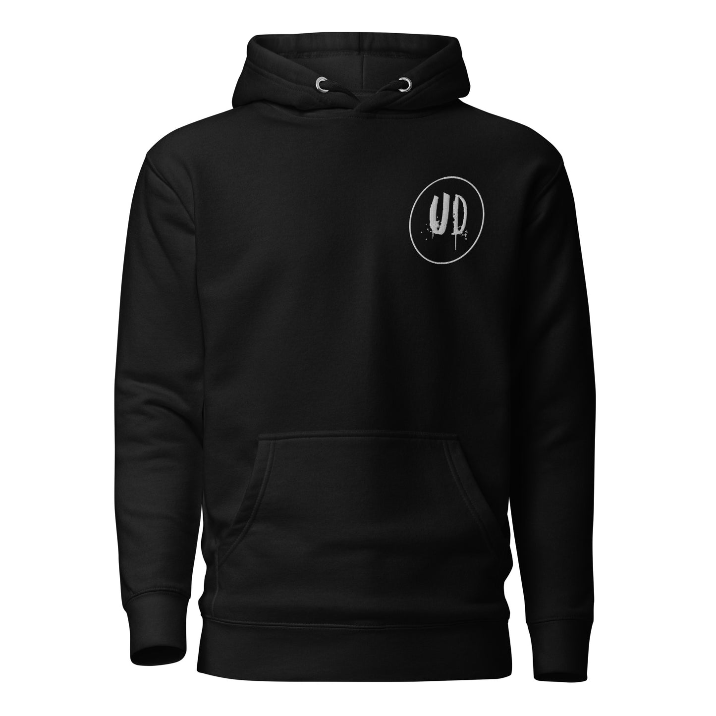 UNISEX UPSIDE DOWN HOODIE BLACK